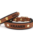 HEART COLLAR LAYERED FOR SMALL DOGS | BLACK-BROWN
