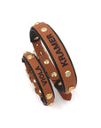 HEART COLLAR LAYERED FOR SMALL DOGS | BLACK-BROWN