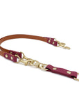 KARLA Dual Dog Leash | Brown + Burgundy